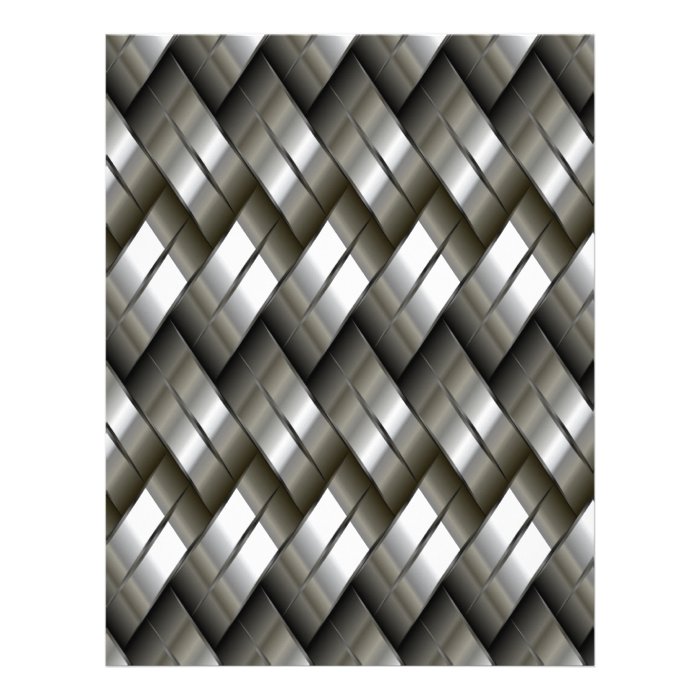 Metal Silver Pattern Customized Letterhead