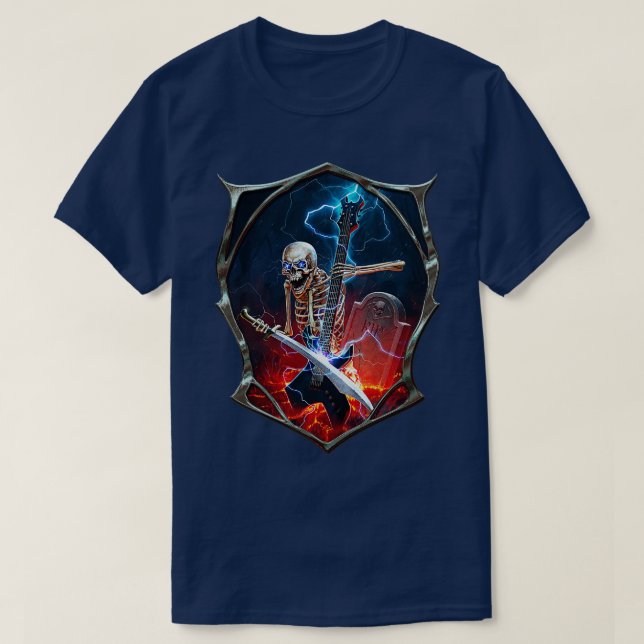 Metal Skeleton T-Shirt (Design Front)