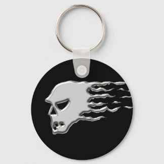 Metal skull keychain
