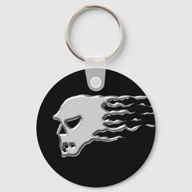 Metal skull keychain (Front)