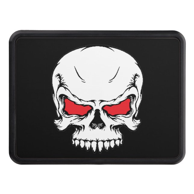 Metal Skull Tow Hitch Hitch Cover (Front)