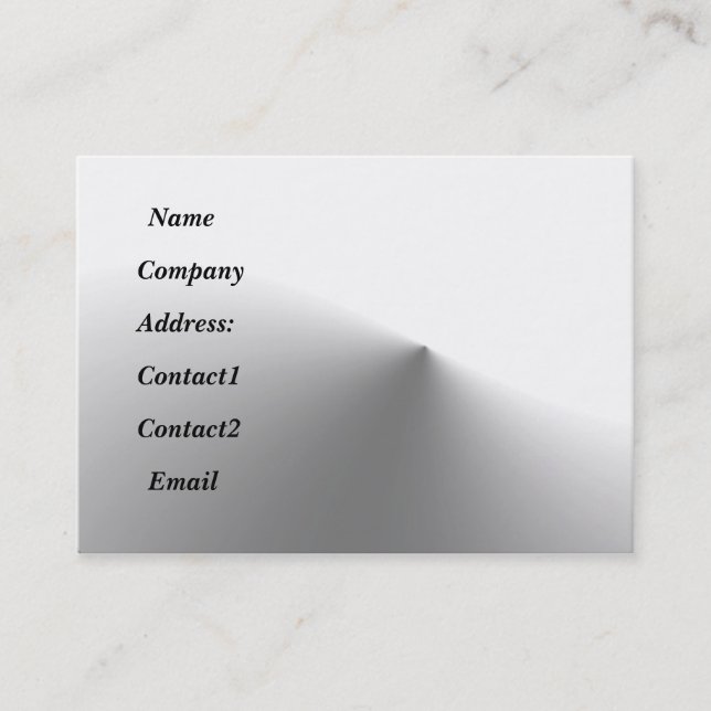 metal sleek business card (Front)