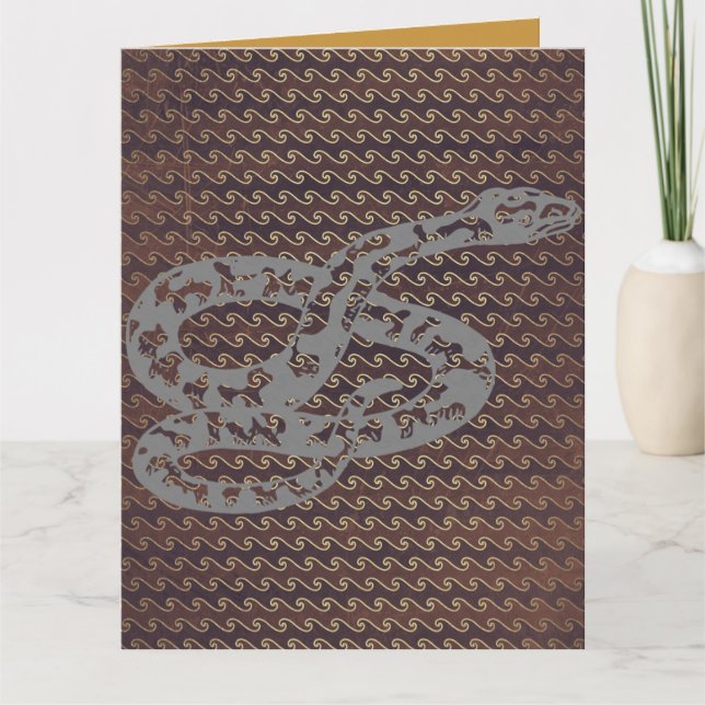 METAL SNAKE BIRTHDAY CARD (Front)