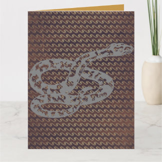 METAL SNAKE BIRTHDAY CARD