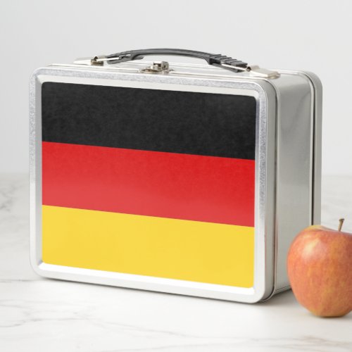 Metal Stainless Lunchbox with Germany flag