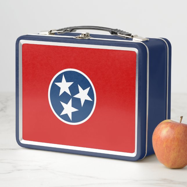 Metal Stainless Lunchbox with Tennessee flag (In Situ)