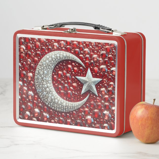 Metal Stainless Lunchbox with Turkish Colors (In Situ)