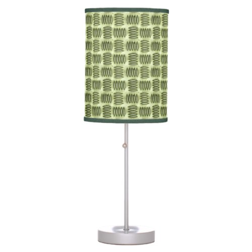 Metal Stainless Steel Checkered Flooring Texture Table Lamp
