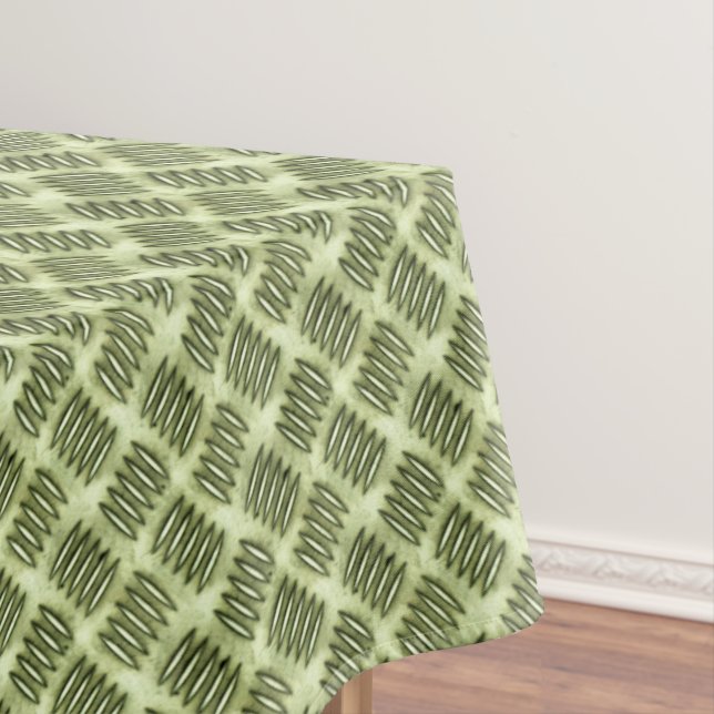 Metal Steel Checkered Flooring Diagonal Texture Tablecloth (In Situ)