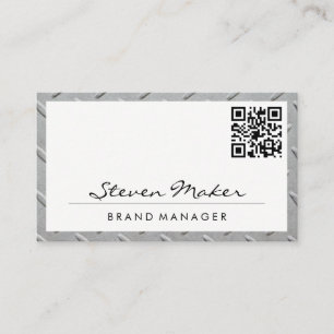 Metal Steel Frame   QR Code Business Card