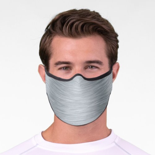 Metal steel gray pattern masculine business premium face mask