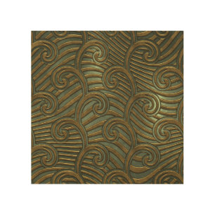Metal swirls: seamless texture. wood wall art