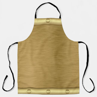 Metal texture gold surface apron