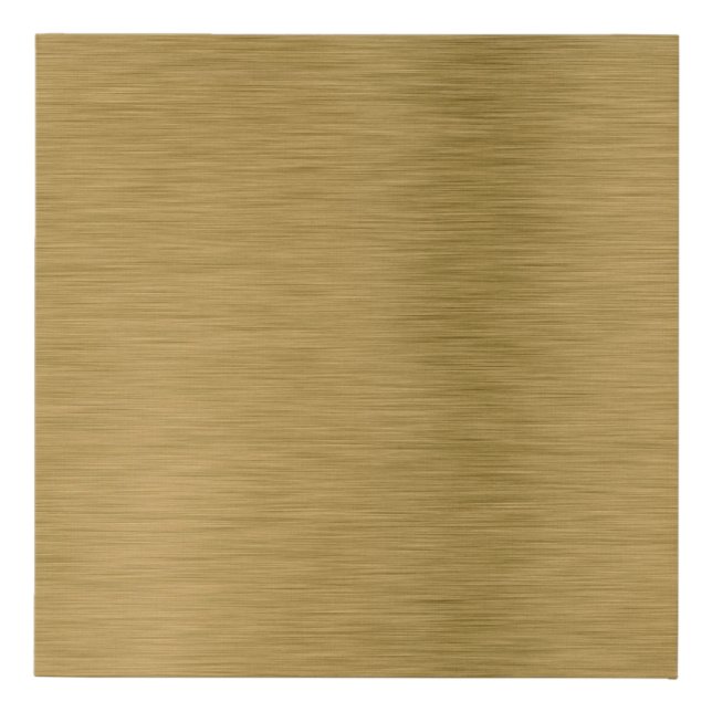 Metal texture gold surface faux canvas print (Front)