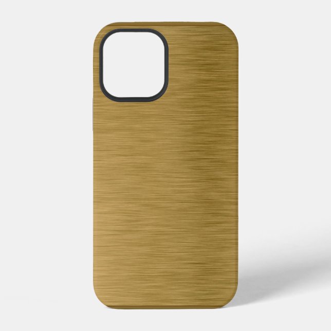 Metal texture gold surface iphone case (Back)
