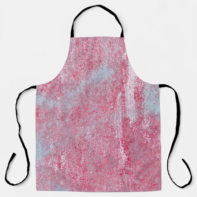Metal texture with scratches and cracks abstract,  apron (Front)