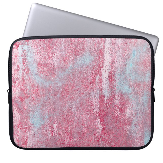 Metal texture with scratches and cracks abstract,  laptop sleeve (Front)