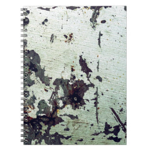 Metal texture with scratches and cracksabstract, a notebook