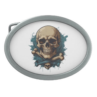 "Metal Threads: Death Metal Band Logo Belts Belt Buckle