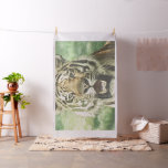 metal tiger fabric