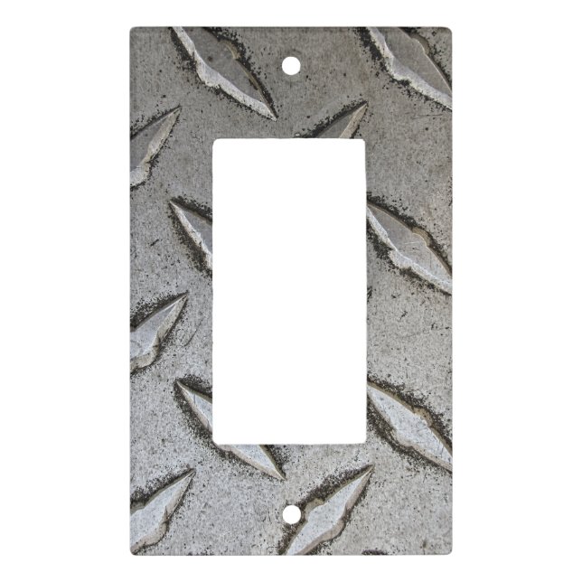 Metal Treads Rocker Light Switch Cover (Front)