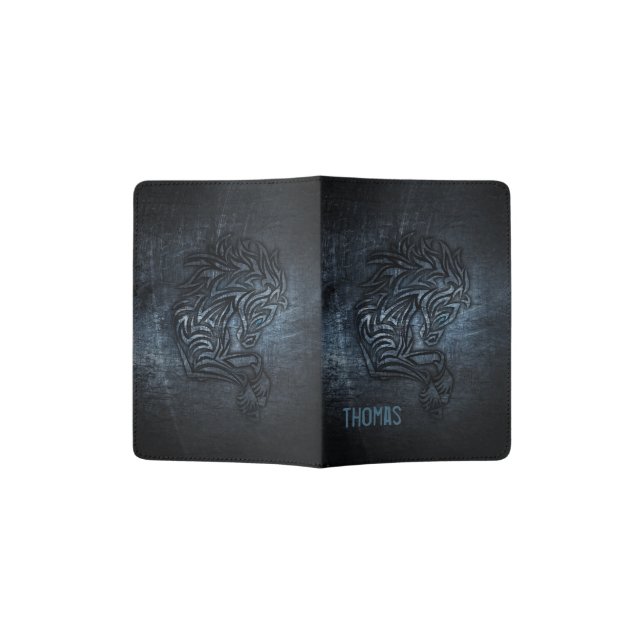 Metal Tribal Horse Passport Holder (Opened)