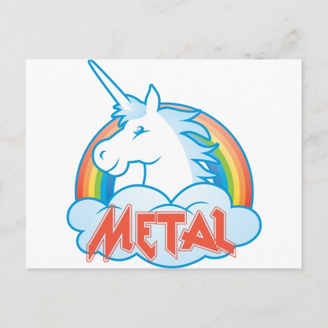 metal-unicorn postcard (Front)
