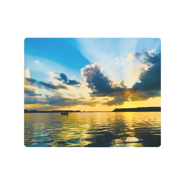 Metal Wall Art Beautiful Sunset (Front)