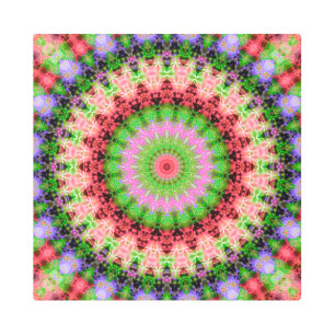 Metal Wall Art Mandala round pattern kaleidoscope