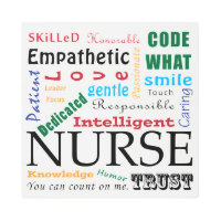 Metal Wall art Nurses Words Artwork Nursing Week