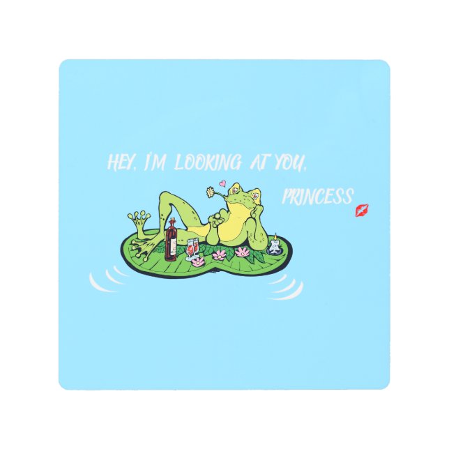 Metal Wall Art Valentine's Day Funny Frog  (Front)