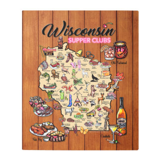 Metal Wall Art - Wisconsin Supper club