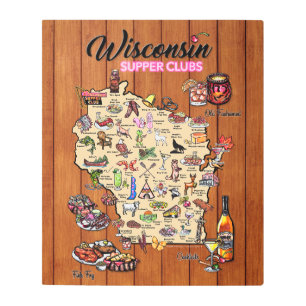 Metal Wall Art - Wisconsin Supper club