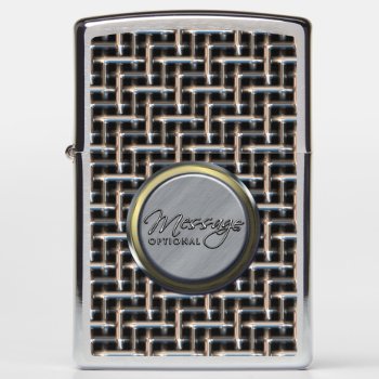 Metal Weave 2 Image Options Zippo Lighter by Ronspassionfordesign at Zazzle