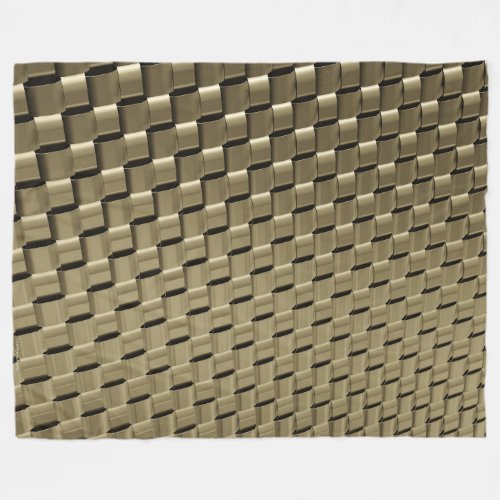 Metal Weave Fleece Blanket Titanium