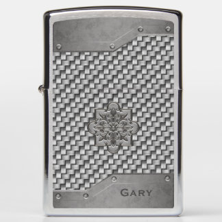 Metal Weave Look Zippo Lighter