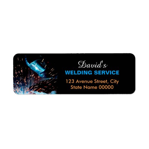 Metal Welding Fabrication Address Label