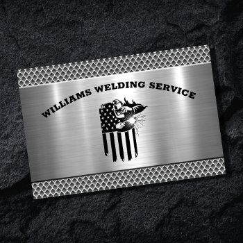 Metal Welding Fabricator Contractor Professional Business Card by tyraobryant at Zazzle