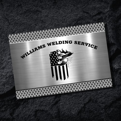 Metal Welding Fabricator Contractor Professional Business Card