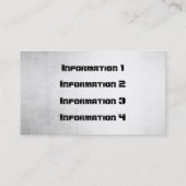 Metal With Rivets Border Business Cards (Back)
