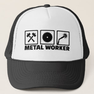 Metal worker trucker hat