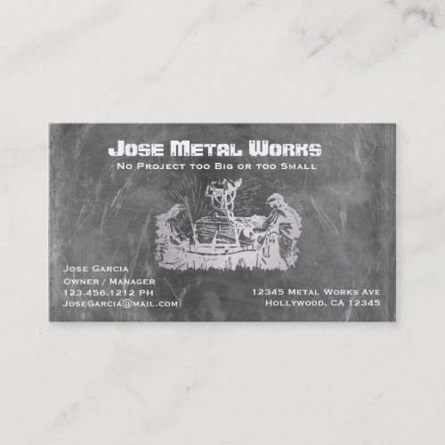 Metal Workers Business Card Templates