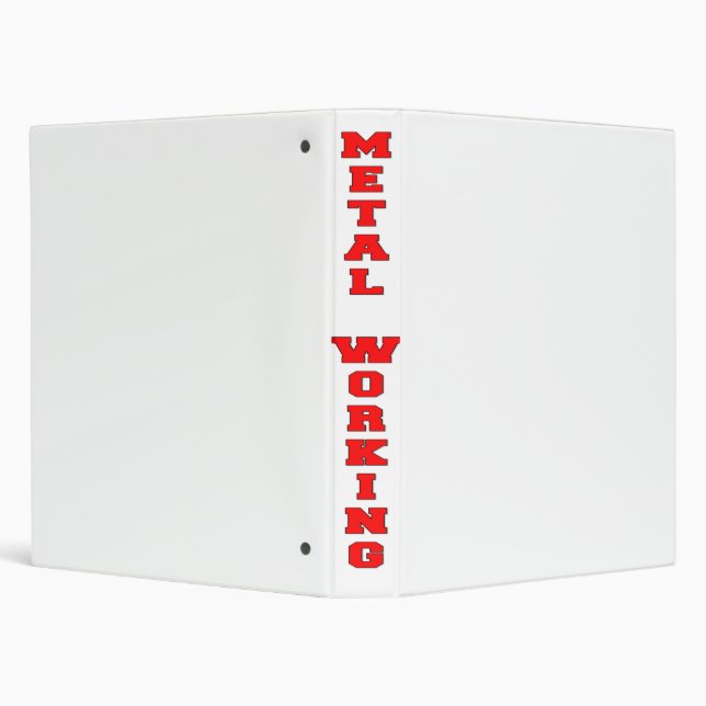 Metal Working 3 Ring Binder (Background)