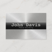 Metal Working business card