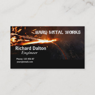 Metal works business card