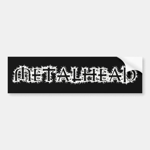Metalhead Bumper Sticker