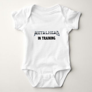 Metalhead in training baby bodysuit