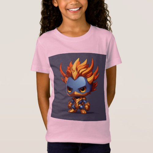 Metalhead Phoenix Cartoonish Evil Pop Character  T_Shirt
