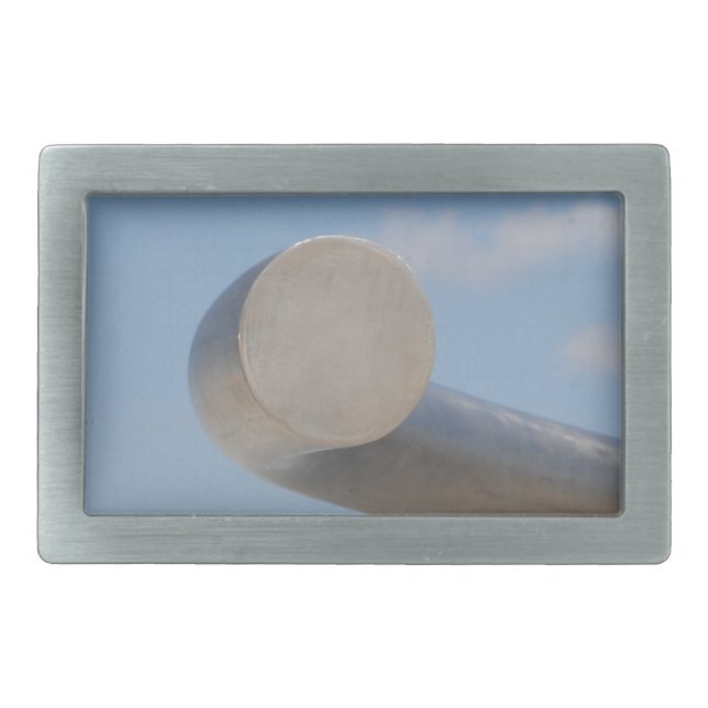 Metalic Blue Skies Belt Buckle (Front)