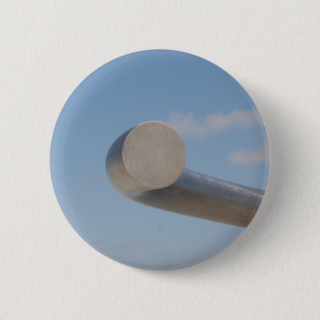 Metalic Blue Skies Button (Front)
